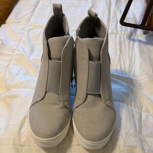 Gray Women's High-Top Sneakers